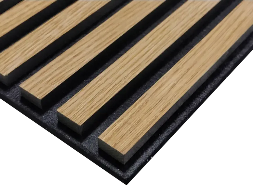Lattenwand licht eiken 260 x 52,6 cm dikte 22 mm