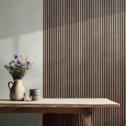Lattenwand Melbourne 260 x 52 cm walnoot dikte 9,7 mm los