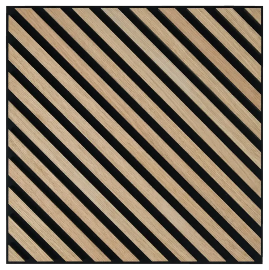 Lattenwand tegel Hongaarse punt licht eiken 55,3x55,3 cm, dikte 22 mm - 2 stuks per pak