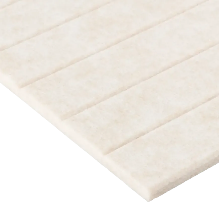 Lattenwand vilt beige 260 x 52 cm dikte 8 mm 2,70 m²