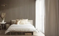 Lattenwand vilt op vilt licht bruin 260 x 52,5 cm dikte 9+9 mm 2.73m²