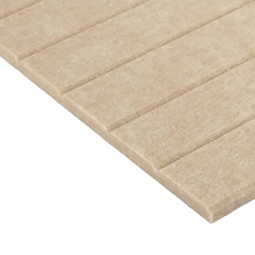 Lattenwand vilt zand, 260x52 cm, dikte 8mm 2.70m²
