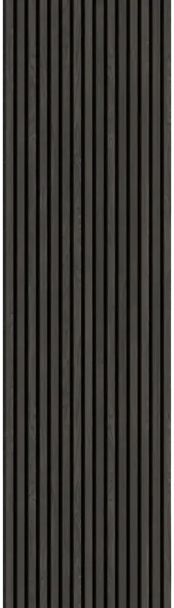 Lattenwand zwart eiken 300x60,5 cm, dikte 22mm