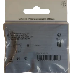 Ledent D-sluiting verzinkt 6 mm (2 stuks)