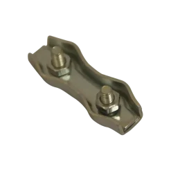 Ledent kabelklem duplex tot Ø 6 mm verzinkt (2 stuks)