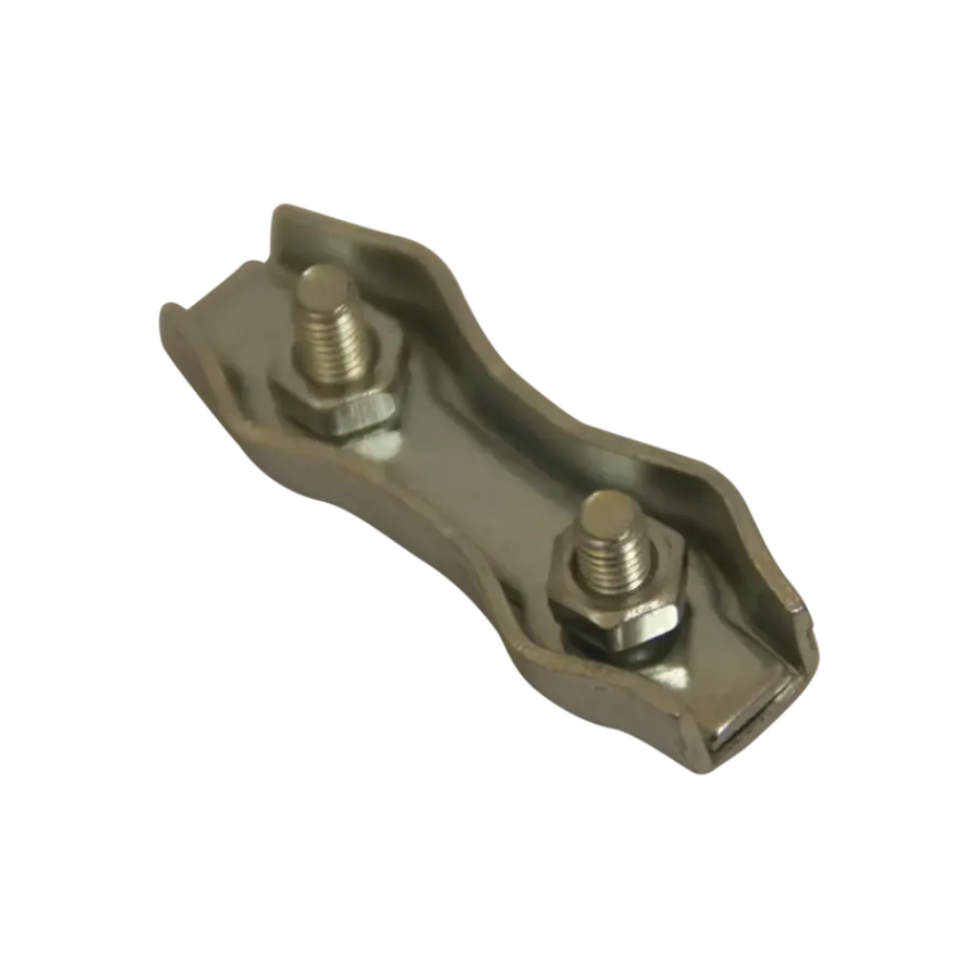 Ledent kabelklem duplex tot Ø 5 mm verzinkt (2 stuks)
