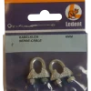 Ledent kabelklem tot Ø 6 mm verzinkt (2 stuks)
