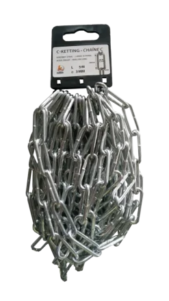 Ledent ketting korte schakel c-30 gesmeed 5 m