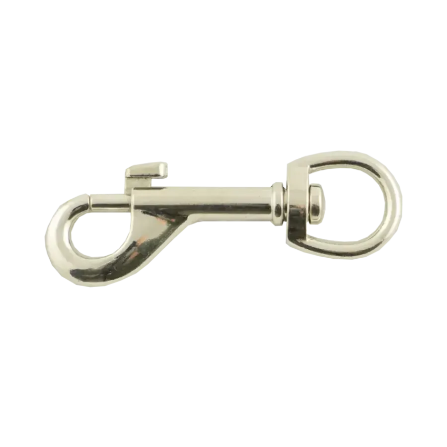 Ledent musketonhaak vernikkeld 50 mm 2 stuks