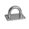Ledent oog op plaat 40 mm