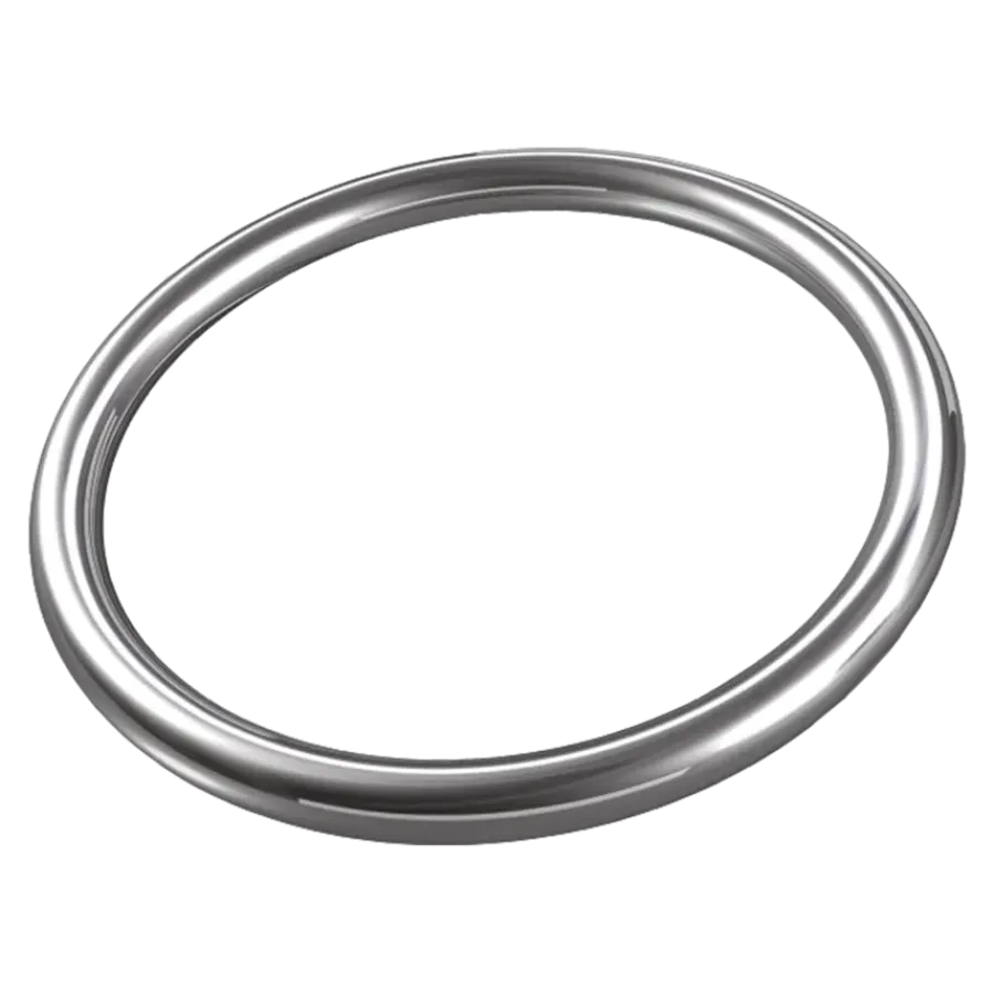 Ledent ring gelast verzinkt 45/60 mm 2 stuks