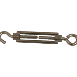 Ledent spanwartel haak/oog verzinkt 5 mm (2 stuks)