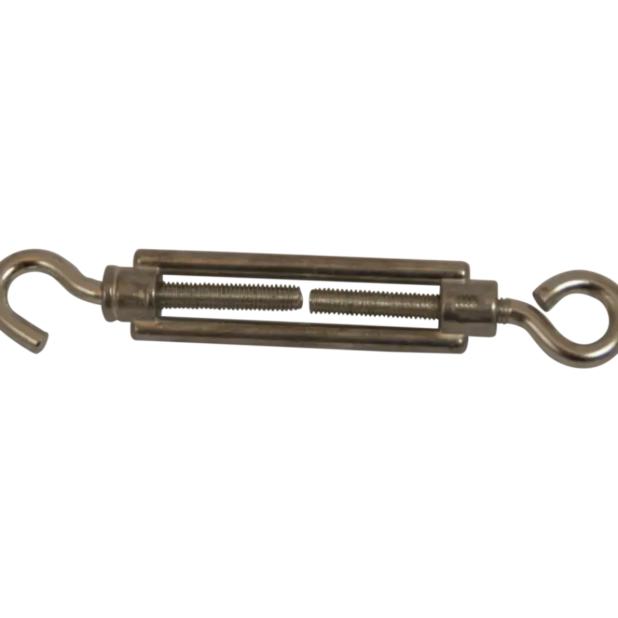 Ledent spanwartel haak/oog verzinkt 5 mm (2 stuks)