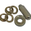 Ledent zeilringset messing 11 mm 15 stuks