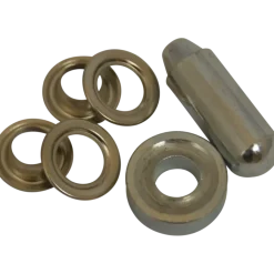 Ledent zeilringset messing 11 mm 15 stuks