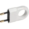 Legrand Eurostekker met Trekoog Wit