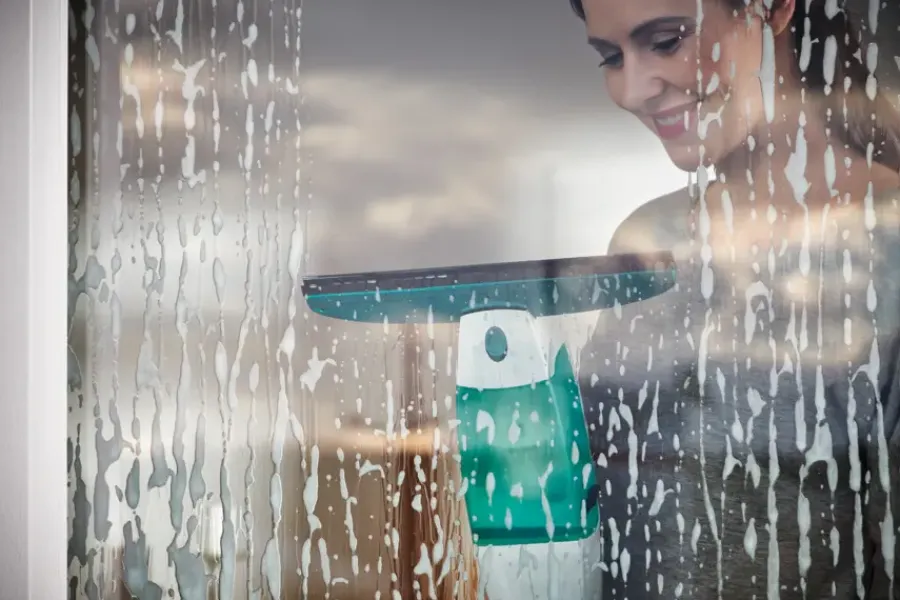 LEIFHEIT Dry & Clean raamwisser met zuig- en click system
