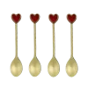 Geen Lepel hart goud 4 stuks - l13xb2,5cm