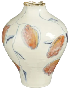 Geen Liana vaas creme - h32,5xd25cm