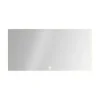 Livin' flame Livin'flame infrarood spiegelpaneel met verlichting rechthoek 60 x 120 cm RVS