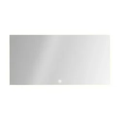 Livin' flame Livin'flame infrarood spiegelpaneel met verlichting rechthoek 60 x 120 cm RVS