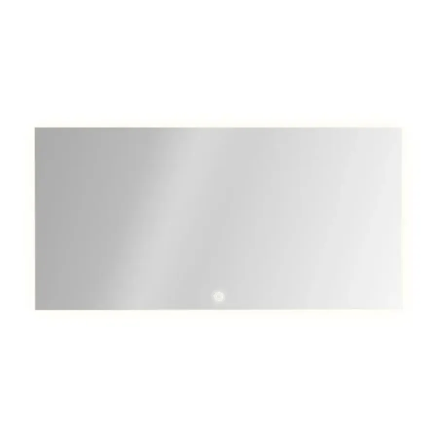 Livin' flame Livin'flame infrarood spiegelpaneel met verlichting rechthoek 60 x 120 cm RVS