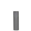 Livin' flame Livn Kachelpijp enkelwandig recht antraciet 500x150 mm