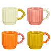 Geen Lizzy mok roze oranje geel licht groen - l11xb8xh8cm