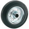 Dörner&Helmer Los wiel rubber 80mm met as 12mm tot 50kg