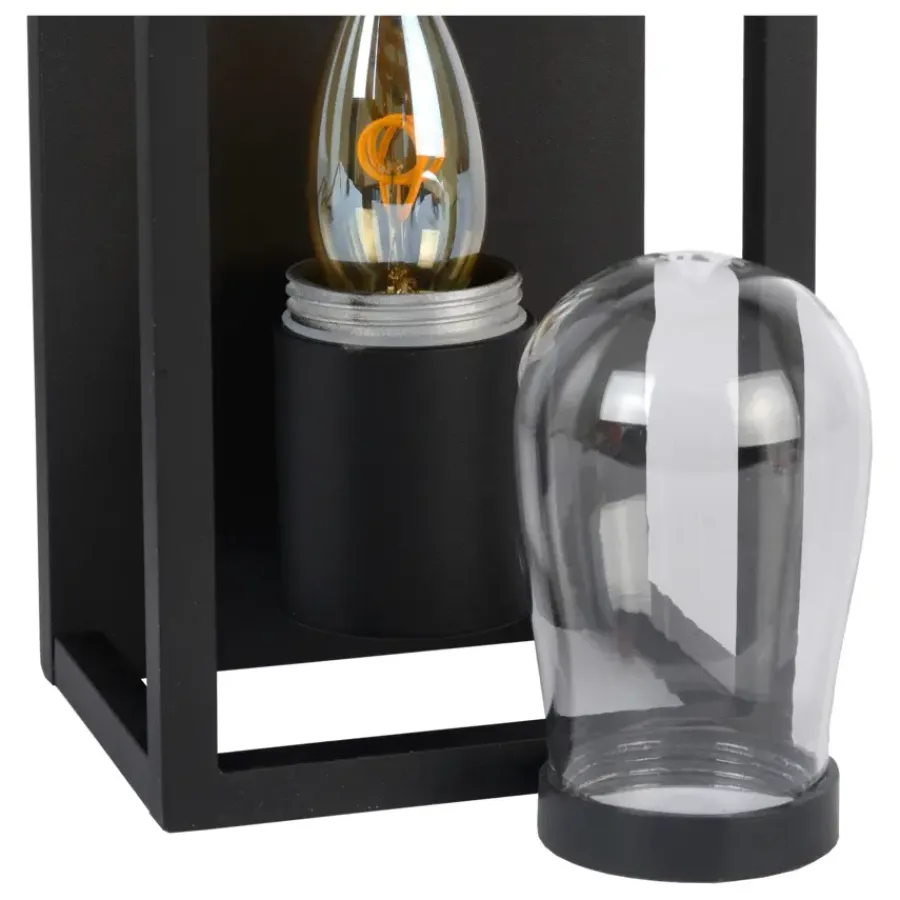 Lucide badkamer wandlamp Carlyn zwart