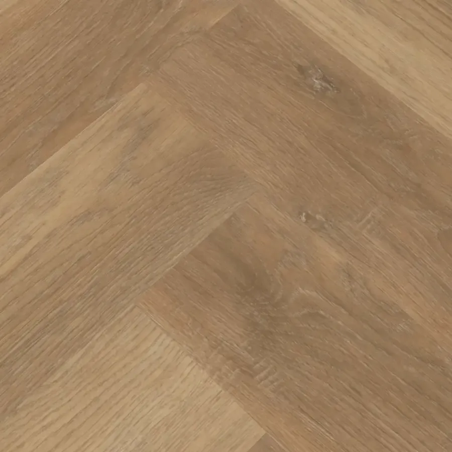 Lundia click PVC Helder Irena visgraat bruin houtlook