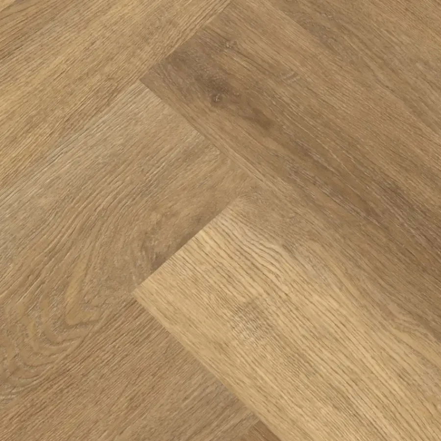 Lundia Click PVC Helder Katrine visgraat donkerbruin houtlook