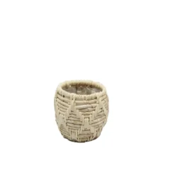 Geen Mand maisblad naturel/zwart D28H13CM
