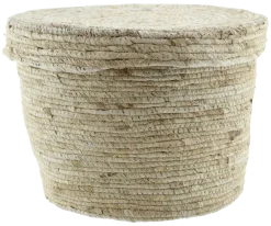 Geen Mand mais husk inclusief deksel naturel D37H27CM