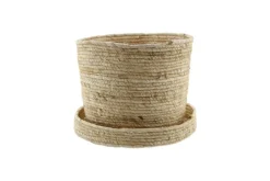 Geen Mand mais husk inclusief deksel naturel D28H24CM