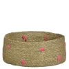Geen Mand rond licht bruin - h16,5xd40cm