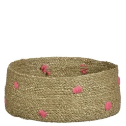 Geen Mand rond licht bruin - h16,5xd40cm