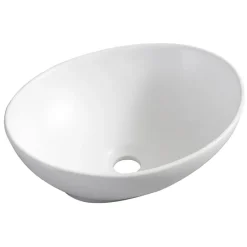 Marho Ablua waskom ovaal 40 x 33 x 14,5 cm keramiek mat wit
