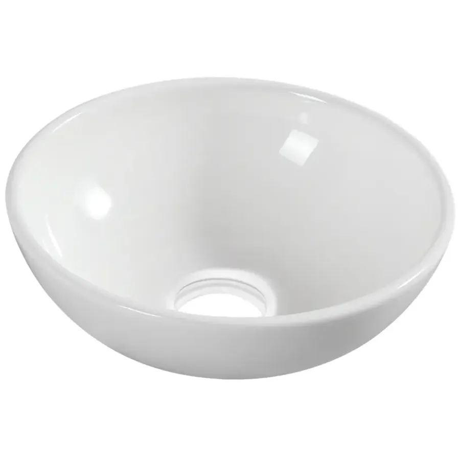 Marho Drova waskom rond 28 x 10 cm keramiek glans wit