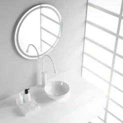 Marho Drova waskom rond 28 x 10 cm keramiek glans wit