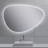 Marho Huevo organische badkamerspiegel met verlichting en verwarming dimbaar Ø 100 cm