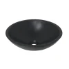 Marho Isla waskom rond 43 x 13 cm solid surface mat zwart