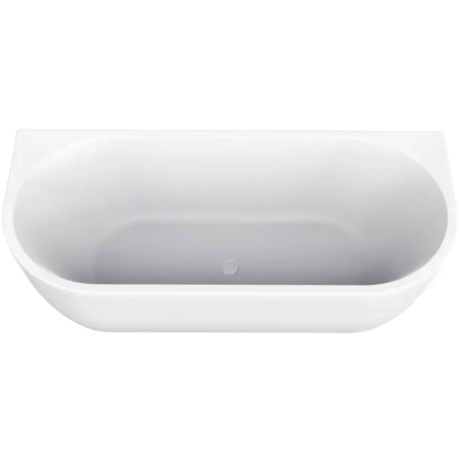 Marho Liora half vrijstaand ligbad glanzend wit 170 x 75 cm