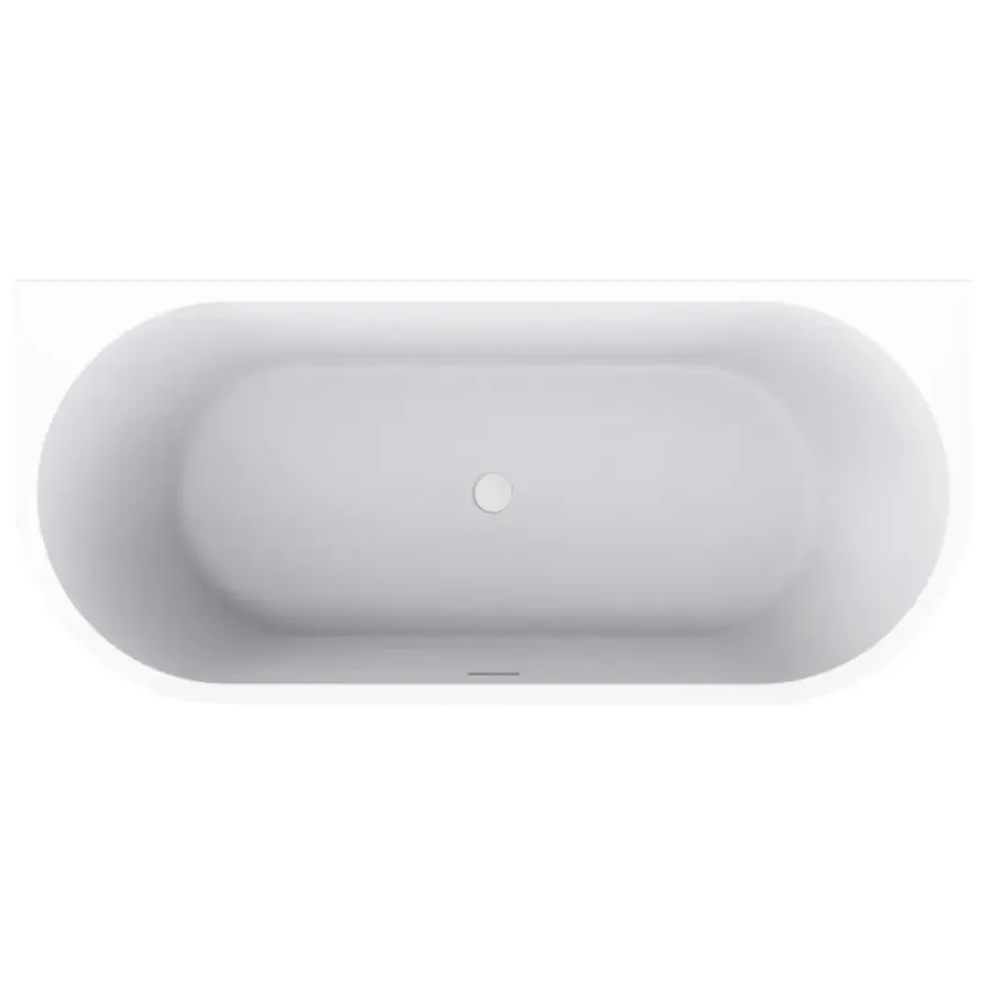 Marho Liora half vrijstaand ligbad glanzend wit 170 x 75 cm