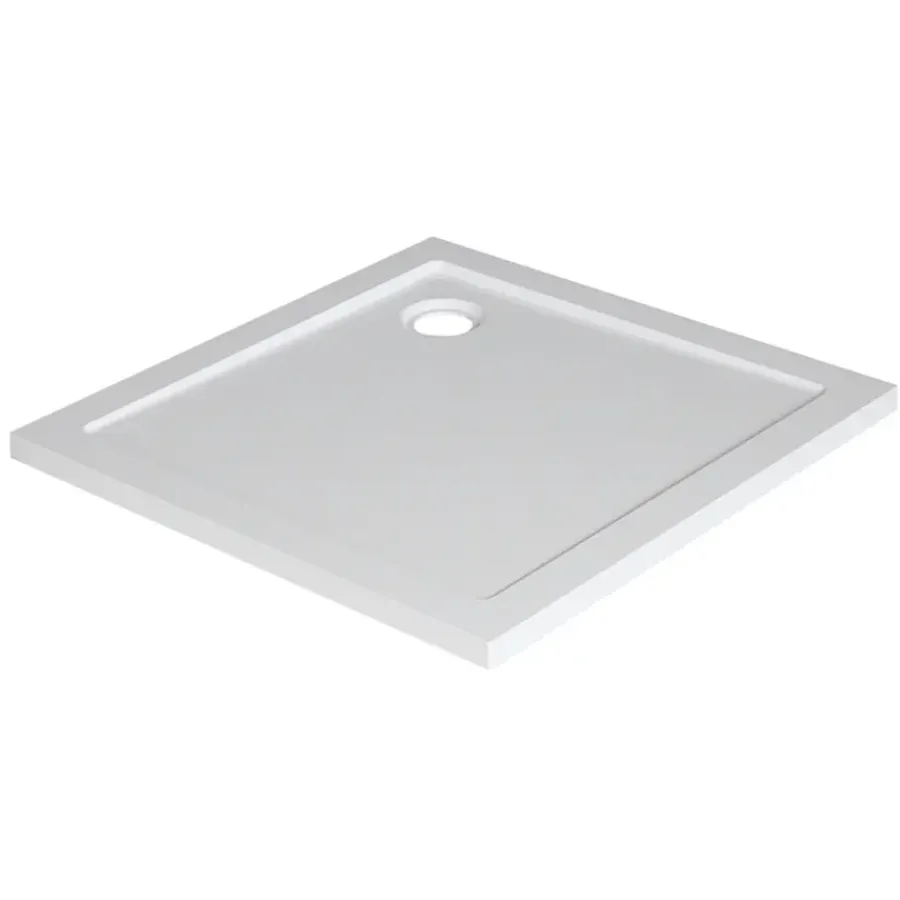Marho Luxe douchebak vierkant glanzend wit 90 x 90 x 4 cm
