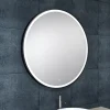 Marho Novi badkamerspiegel verlichting dimbaar mat zwart Ø 80 cm