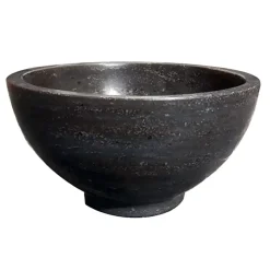 Marho Nudo waskom rond 20 x 11 cm hardsteen gezoet