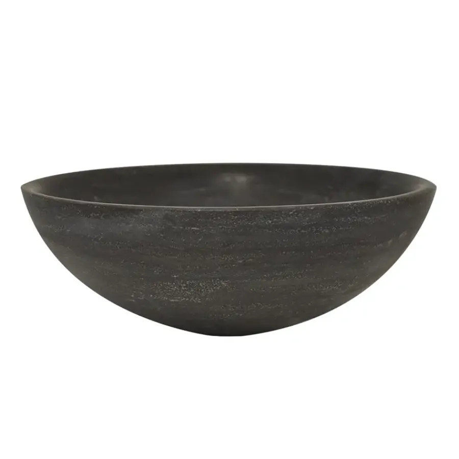 Marho Nudo waskom rond 40 x 14 cm hardsteen gezoet