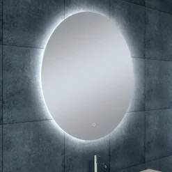 Marho Soréa badkamerspiegel verlichting dimbaar met verwarming Ø 80 cm