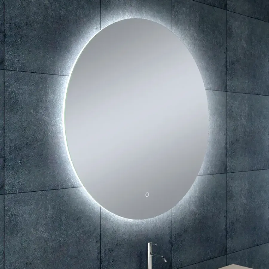 Marho Soréa badkamerspiegel verlichting dimbaar met verwarming Ø 80 cm